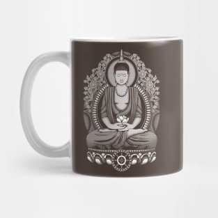 Gautama Buddha White Halftone Mug